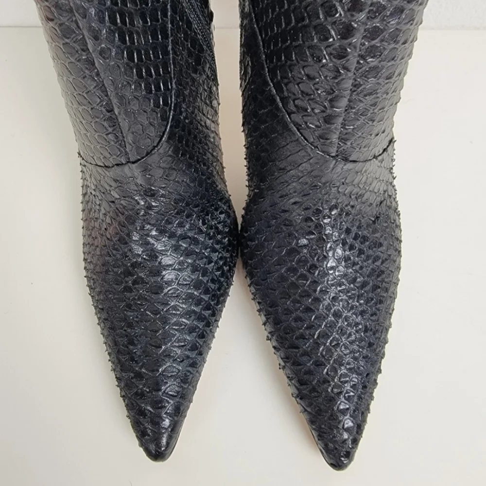 Report Signature Limonta knee length tall boot heels - Picture 2 of 6